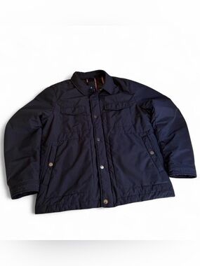 Ted Baker Navy Military-Style Field Jacket